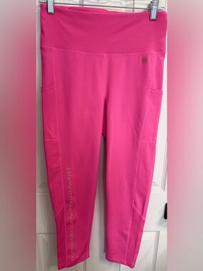 Lilly Pulitzer Weekender High Rise Midi Leggings in Bright Pink Size M